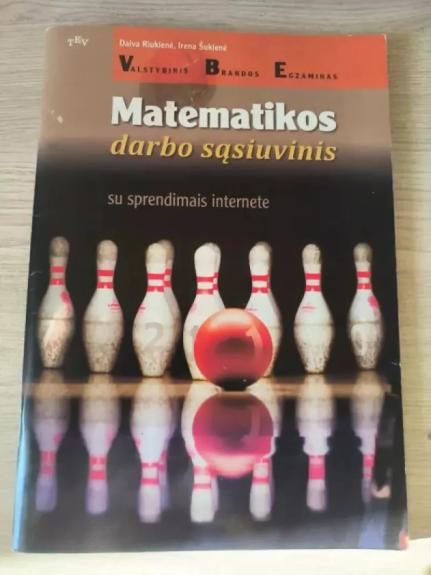 Matematikos darbo sąsiuvinis - Daiva Riukienė, knyga