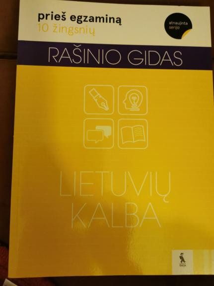 RAŠINIO GIDAS. 10 žingsnių prieš egzaminą