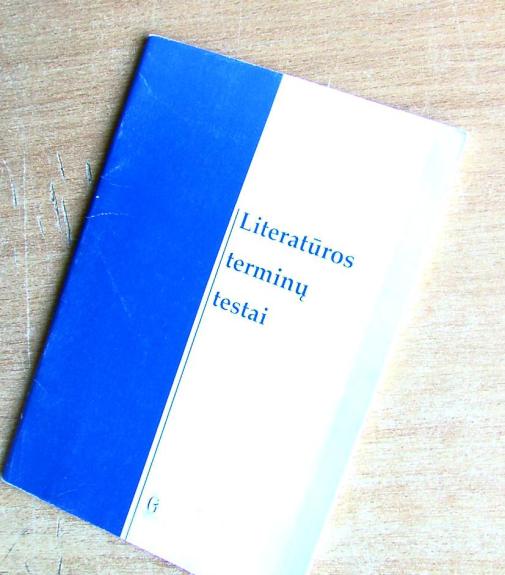 Literatūros terminų testai