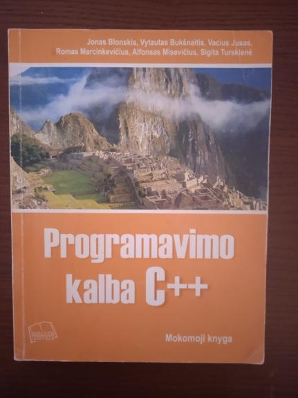 Programavimo kalba C++ - Jonas Blonskis, knyga