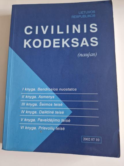 Lietuvis Respublikos Civilinis Kodeksas
