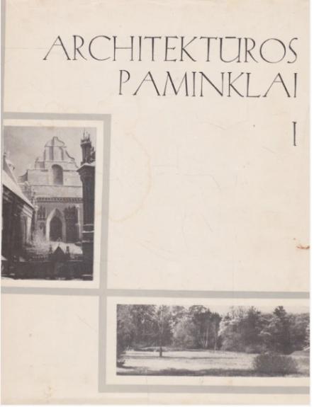 Architektūros paminklai (1,2,3 tomai)