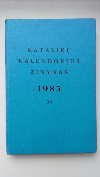 katalikų kalendorius 1985