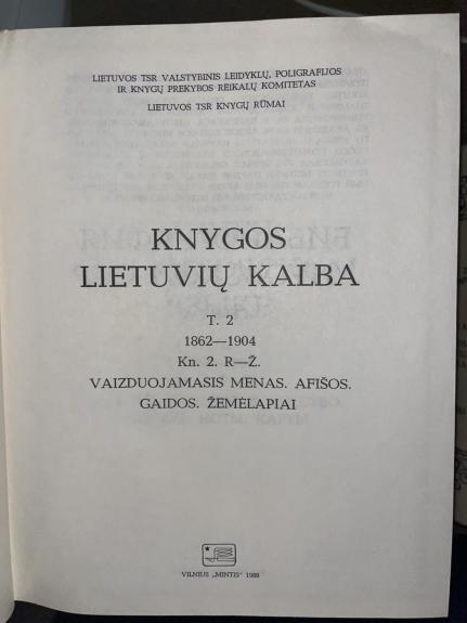 Lietuvos TSR bibliografija(1862_1904),2 knyga