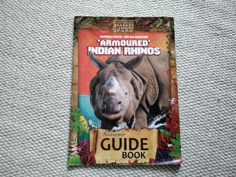 souvenir guide book indian rhinos