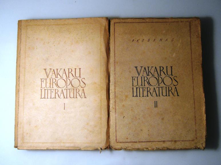 Vakarų europos literatūra (2 tomai)