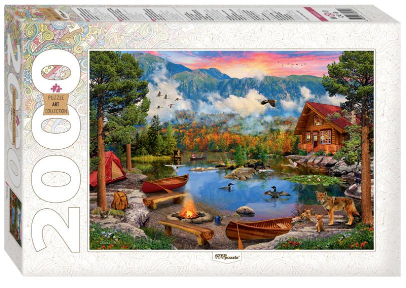 Dėlionė Puzzle 2000 "Kalnų ežeras" / 2000 Puzzle Mountain lake