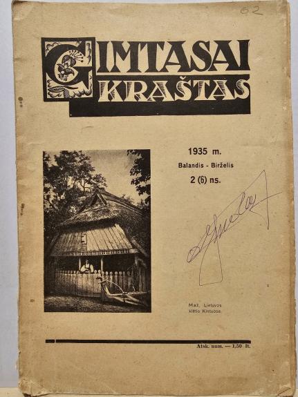 Gimtasai kraštas, 1935 m., Nr. 2 - Autorių Kolektyvas, knyga