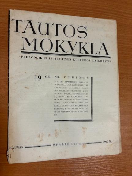 TAUTOS MOKYKLA 1937/19