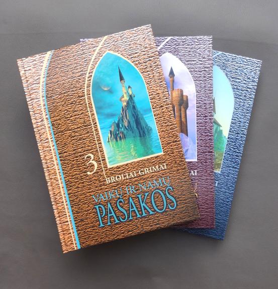 Broliai Grimai.  Vaikų ir namų pasakos 1-3 tomai