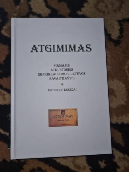 Atgimimas. Pirmasis atkurtos nepriklausomos Lietuvos savaitraštis. Istorijos eskizai - Birutė Vyšniauskaitė, knyga