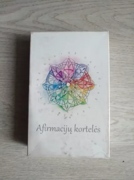 Afirmacijų kortelės „Aš esu. Aš galiu. Aš leidžiu sau“ - Lina Skinderienė, knyga 1