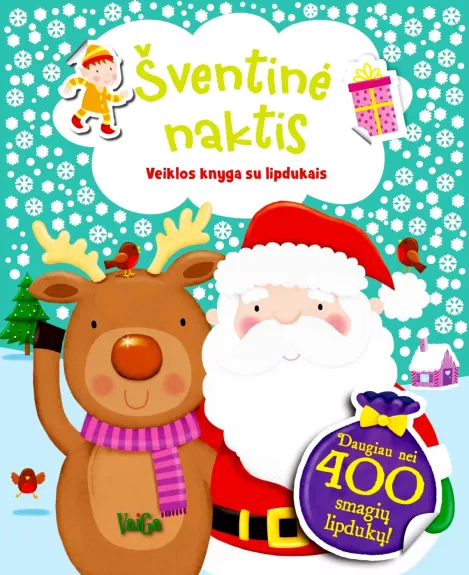 "Šventinė naktis. Veiklos knyga su lipdukais", 3+