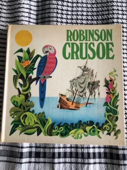 Robinzonas Kruzas (anglų kalba, iliustracijos 3D)