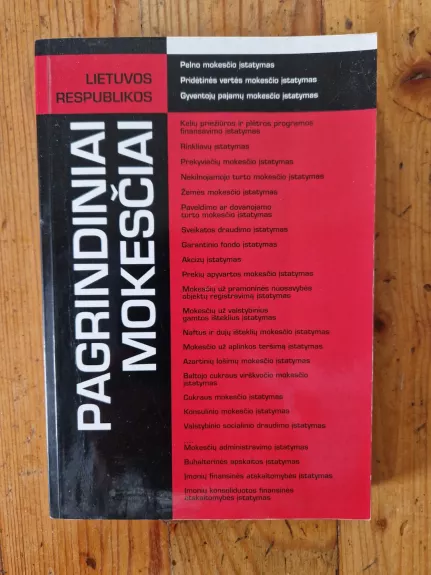 Lietuvos respublikos pagrindiniai mokesčiai
