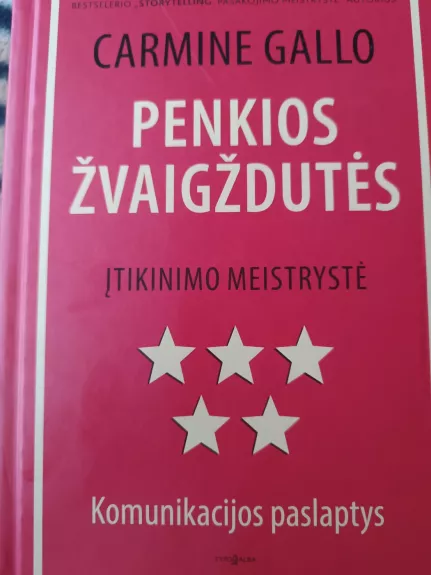 Penkios žvaigždutės - Carmine Gallo, knyga