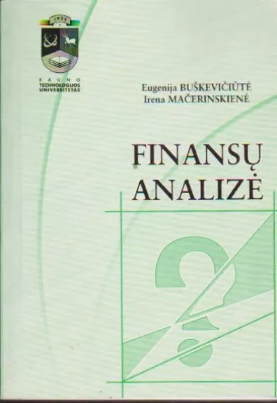 Finansų analizė - Eugenija Buškevičiūtė, knyga