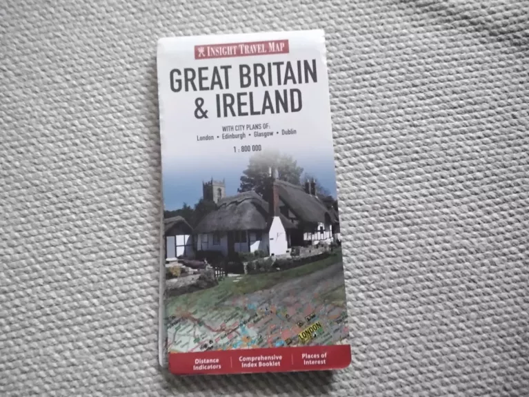 Great Britain and Ireland Insight Travel Map