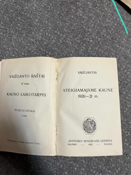 VAIŽGANTO RAŠTAI (3-4 tomas)