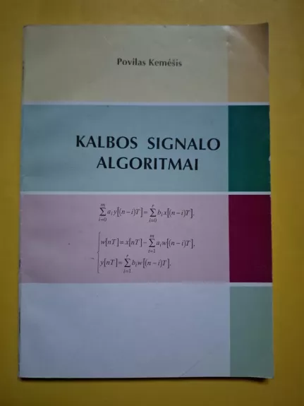 Kalbos signalo algoritmai