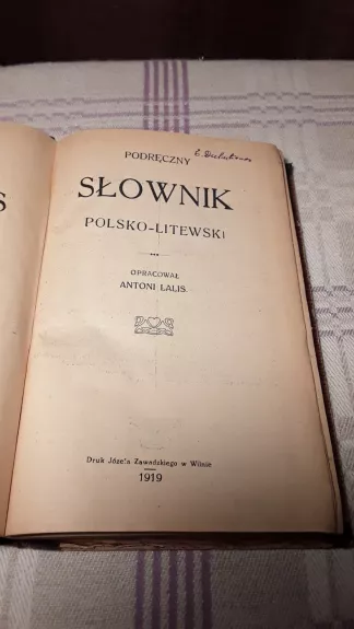 Lenkų ir lietuvių kalbos žodynas. Podręczny słownik polsko-litewski