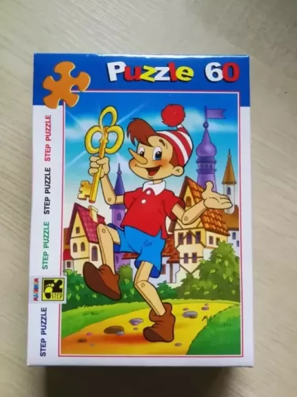 Dėlionė Puzzle 60 "Buratinas Auksinis raktelis" / 60 Puzzle Pinocchio Buratino. Golden key