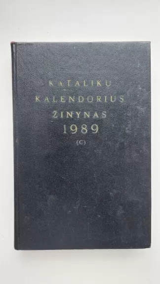 Katalikų kalendorius žinynas 1989