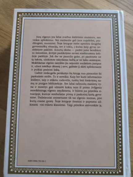 Viskas apie etiketą - Amy Vanderbilt, knyga 1