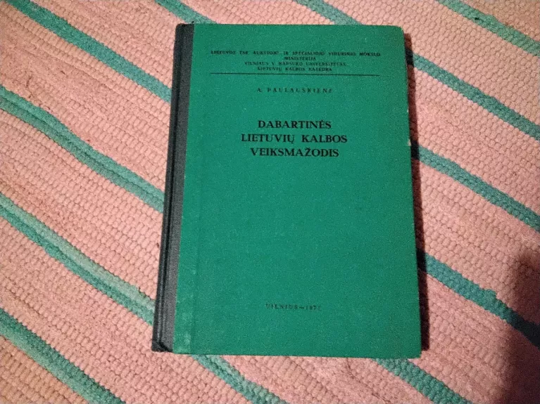 dabartinės lietuvių kalbos veiksmažodis