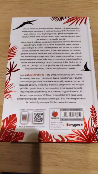 Juros periodo parkas - Michael Crichton, knyga 1