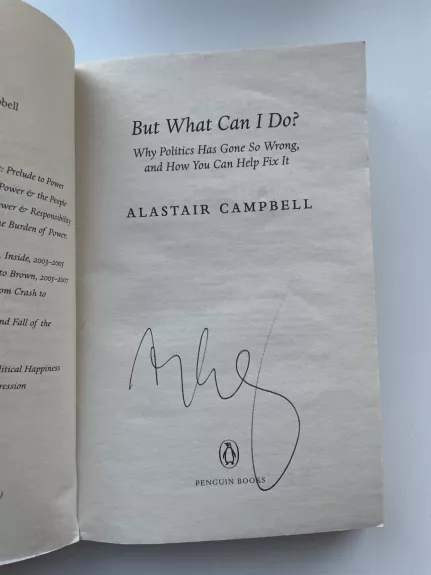 BUT WHAT CAN I DO - Alastair Campbell, knyga 1