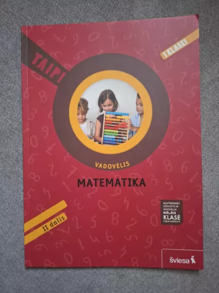 Taip matematikos vadovėlis - Rita Rimšelienė, Ada Kavaliauskienė, Linas Vilčinskas, knyga 1