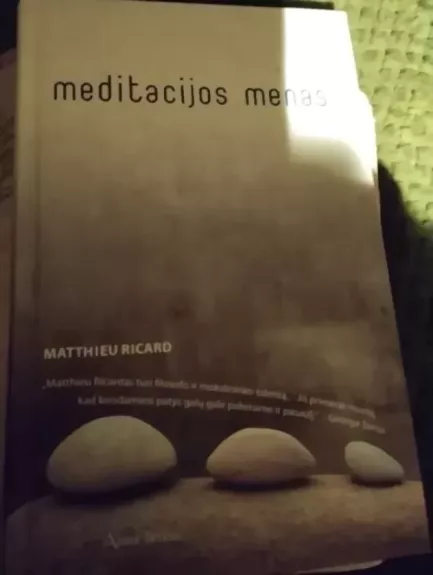 Meditacijos menas - Matthieu Richard, knyga