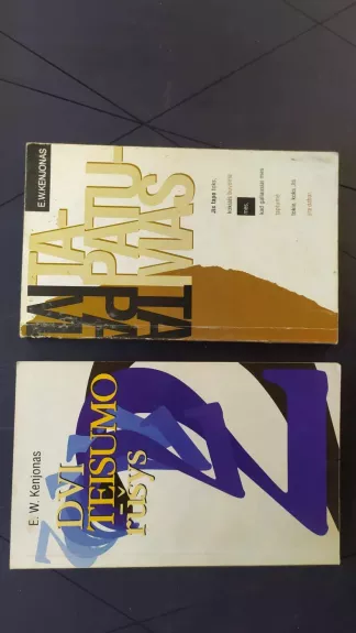 Dvi teisumo rūšys. Tapatumas - E.W.Kenjonas, knyga