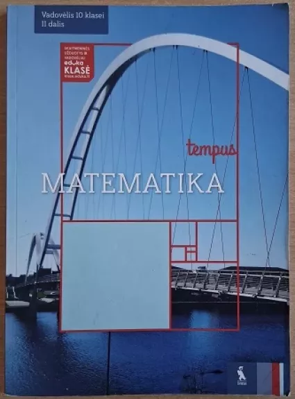 Matematika. Vadovėlis 10 klasei, 2 dalis, serija Tempus - J. G. Knyvienė, I. Brazauskienė, R. Dranseikienė ir kt., knyga