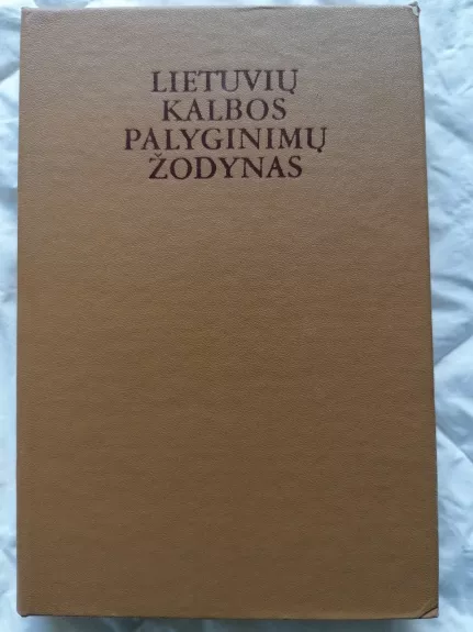 Lietuvių kalbos palyginimų žodynas - K. B. Vosylytė, knyga