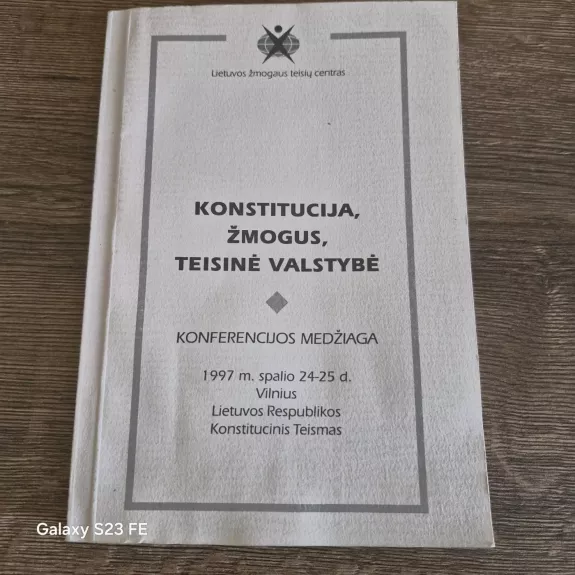 Konstitucija, žmogaus teisinė valstybė