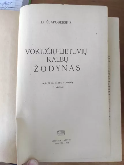 Vokiečių-lietuvių kalbų žodynas