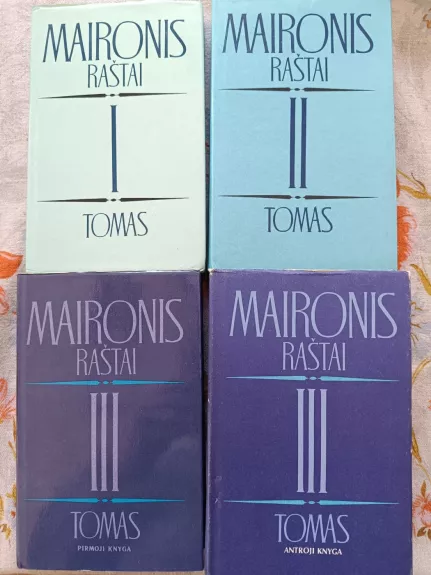 Maironis raštai I, II II pirma, III antra