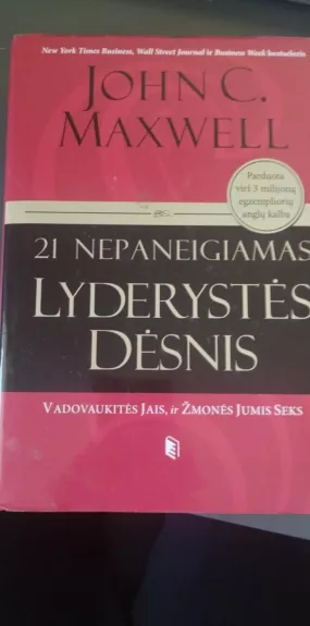 21 nepaneigiamas lyderystės dėsnis - John C. Maxwell, knyga