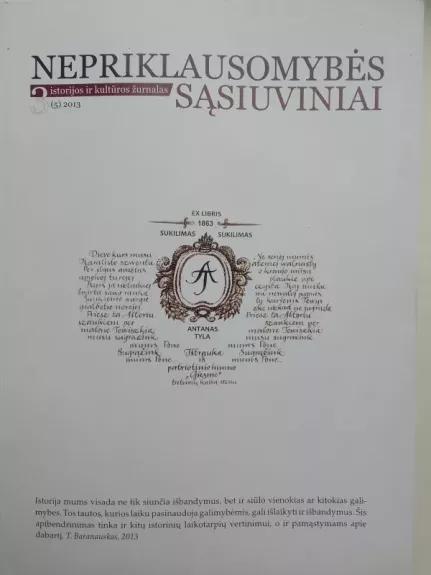 Nepriklausomybės sąsiuviniai, 2013., Nr 3