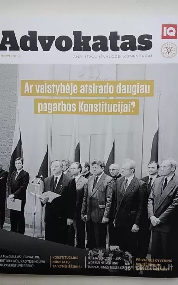 Advokatas 2022 Nr.4 - Įvairūs, knyga
