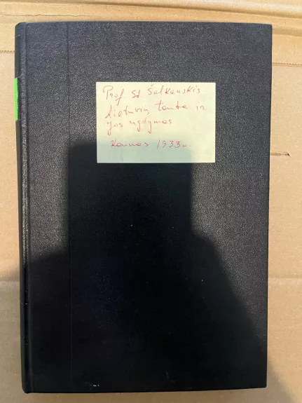 Lietuvių tauta ir jos ugdymas - S. Šalkauskis, knyga 1