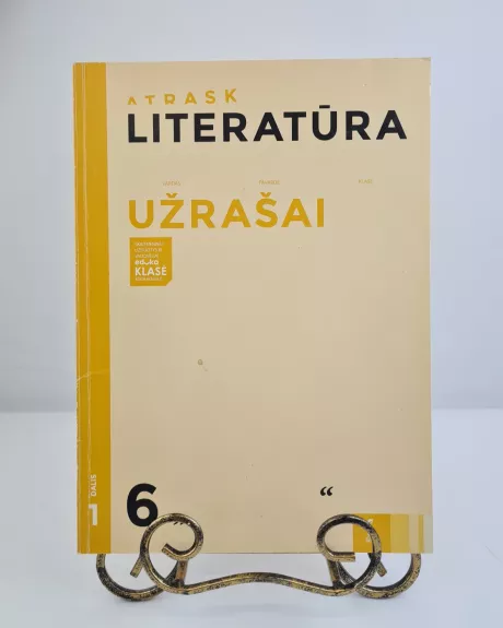 Literatūra. Užrašai 6 klasei, 1 dalis