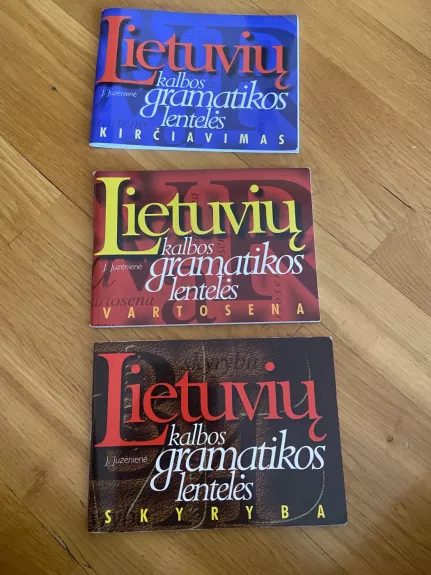 Lietuvių kalbos gramatikos lentelės Skyryba - J.Juzenienė, knyga