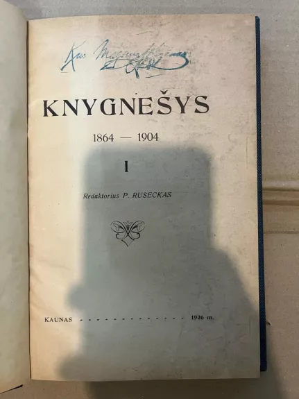 Knygnešys I kn. 1864-1904
