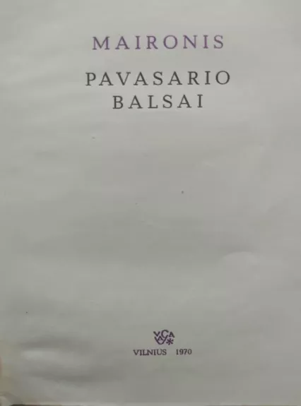 Pavasario balsai