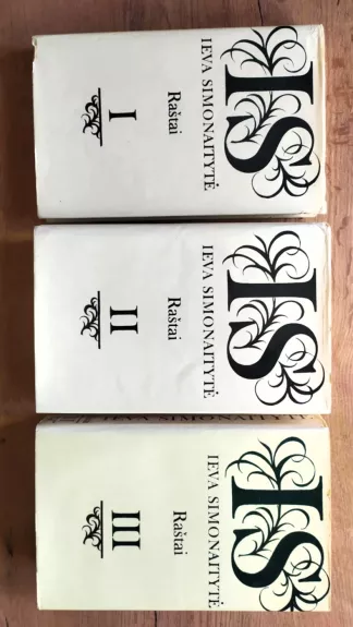Ieva Simonaitytė Raštai I, II, III t.