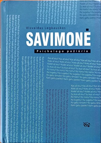 Savimonė psichologo požiūriu - V Lgkauskas, knyga