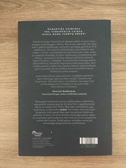Mesitacija kasdieniniame gyvenime - Jon Kabat-Zinn, knyga 1